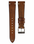 Two-Stitch Rustic Caramel Leather Watch Strap - Two Stitch Straps