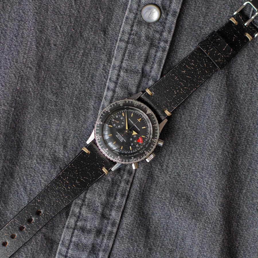 Vintage Leather Strap - Black – Bremont Watch Company