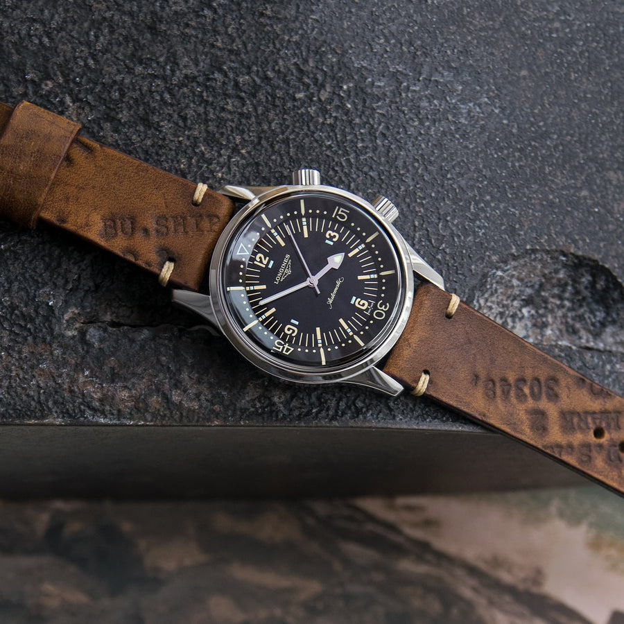 Two-Stitch Vintage Oak Leather Watch Strap - Two Stitch Straps