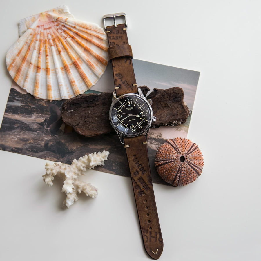 Two-Stitch Vintage Oak Leather Watch Strap - Two Stitch Straps