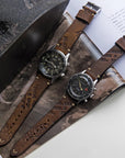 Two-Stitch Vintage Oak Leather Watch Strap - Two Stitch Straps